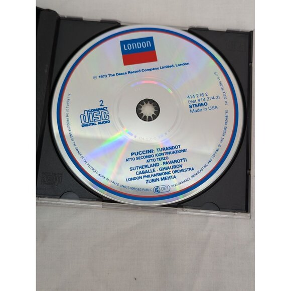 Puccini Turandot John Alldis Choir London Philharmonic Orchestra 2 CDs 1984 - Picture 5 of 7